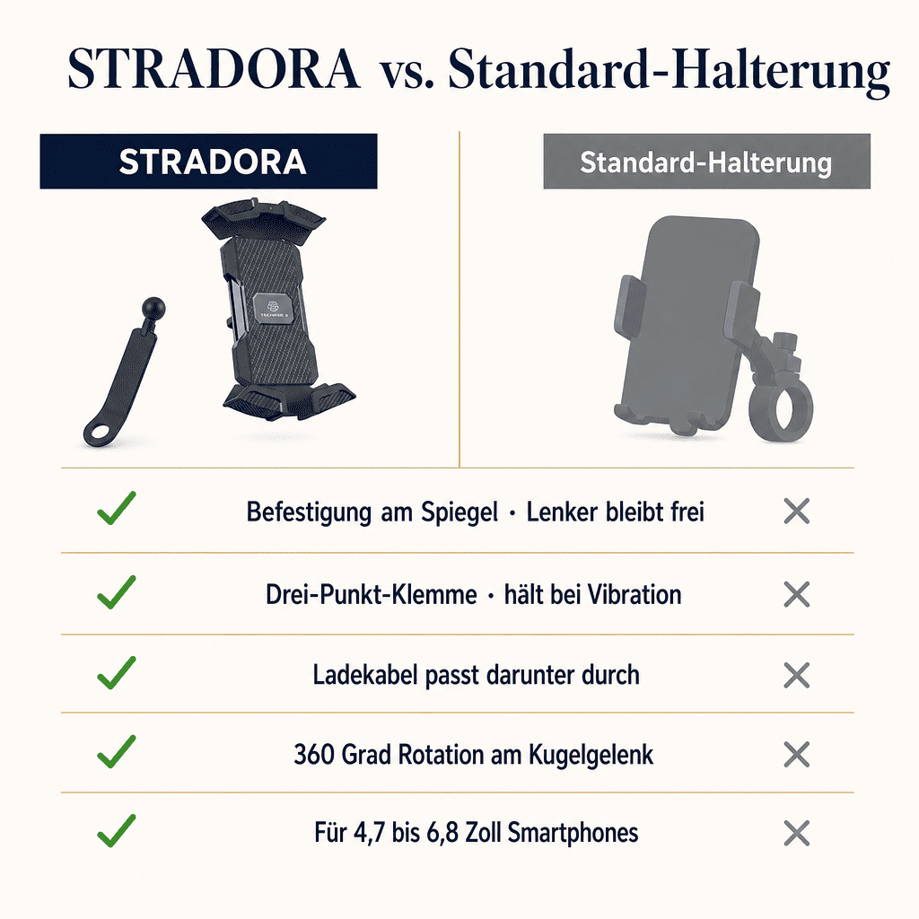 Stradora Motorrad Handyhalterung