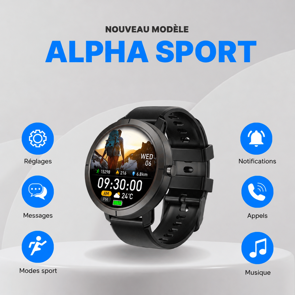 Alpha Sport Montre connectée