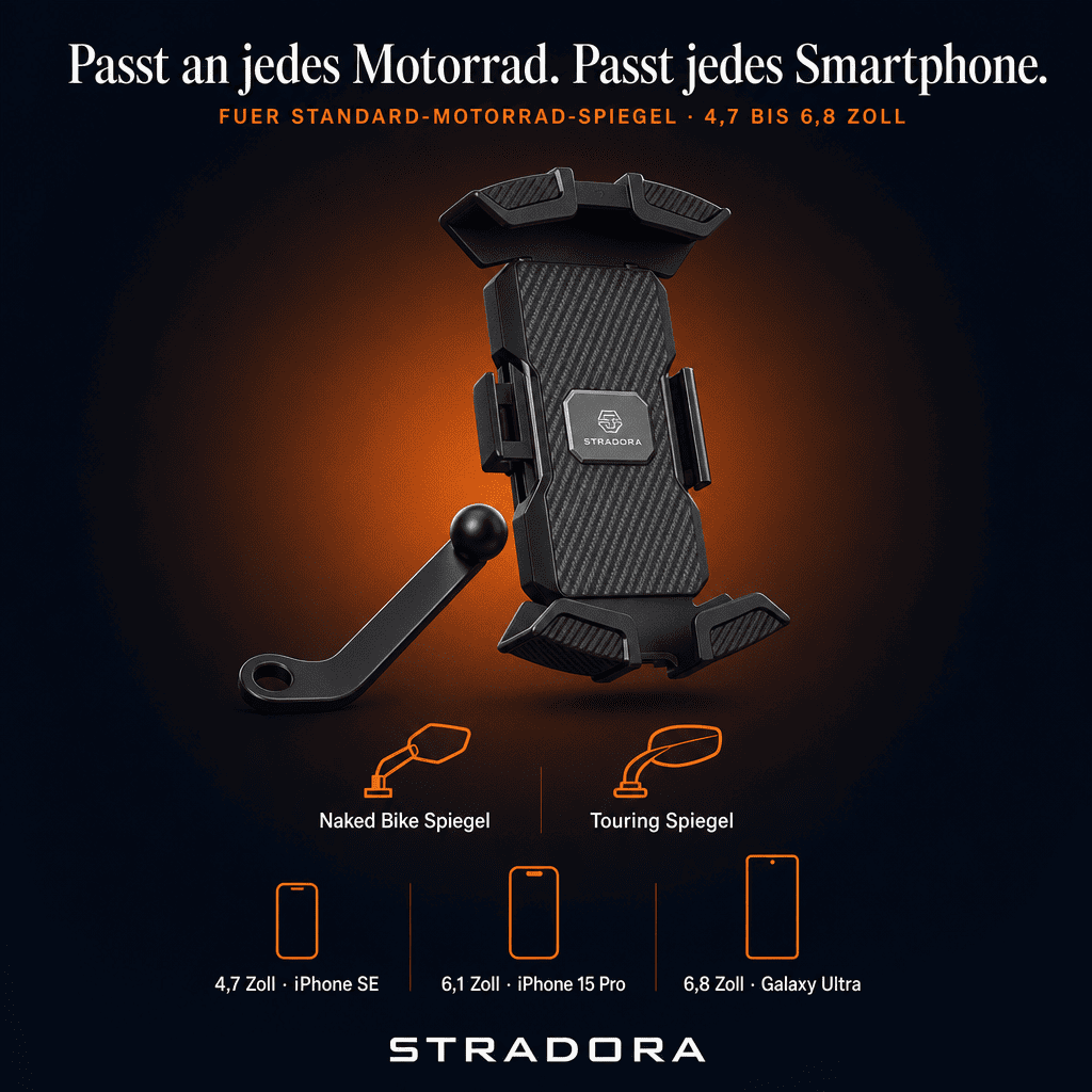Stradora Motorrad Handyhalterung