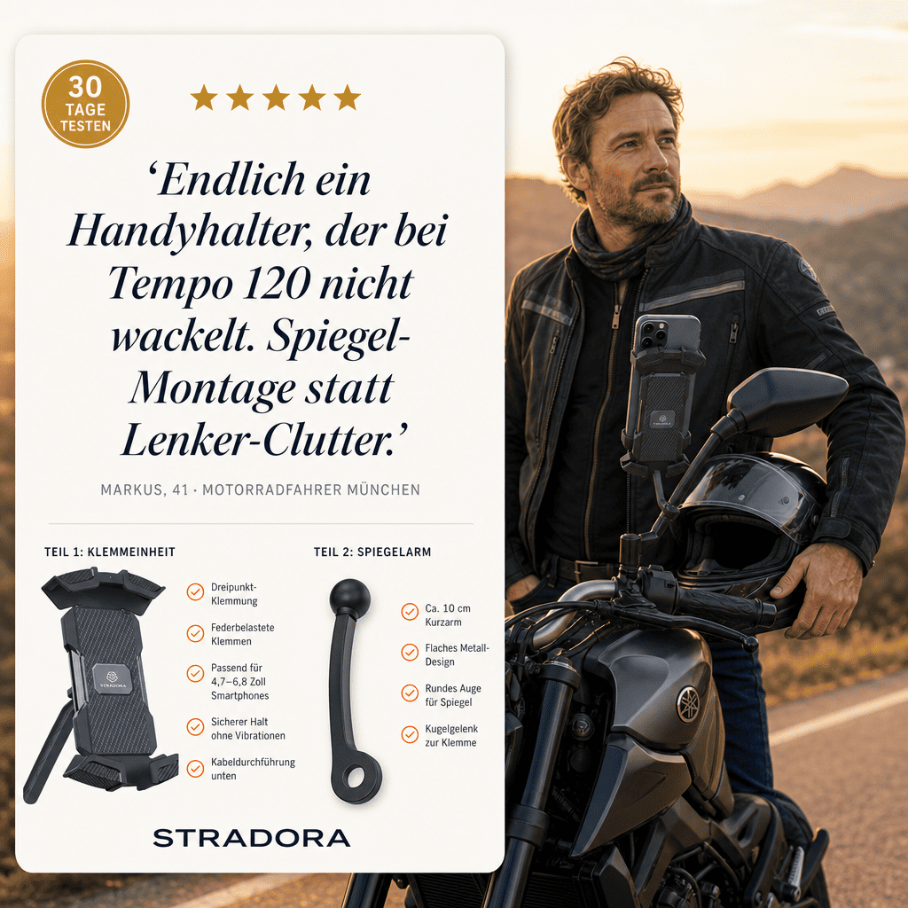 Stradora Motorrad Handyhalterung