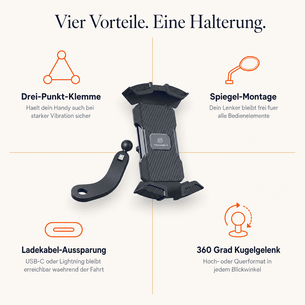 Stradora Motorrad Handyhalterung