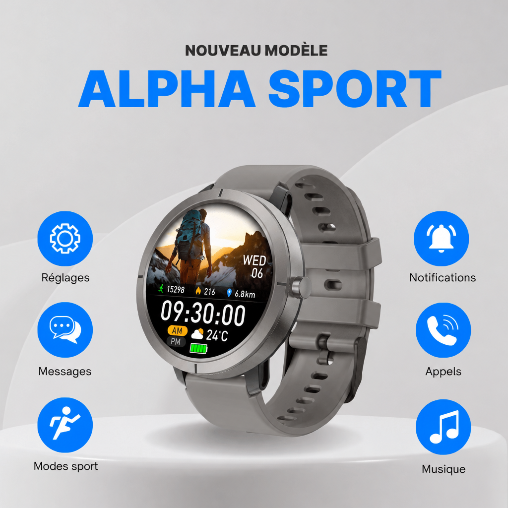 Alpha Sport Montre connectée
