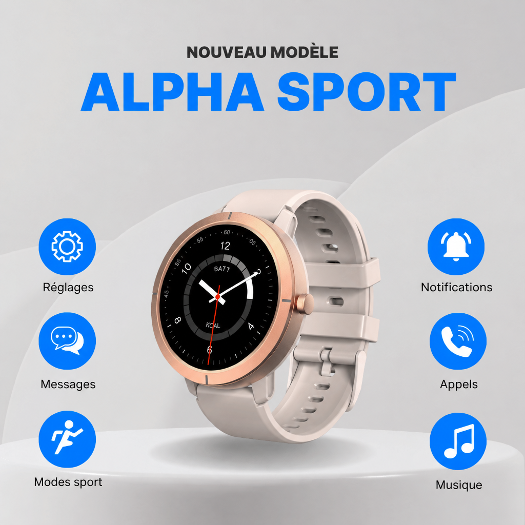 Alpha Sport Montre connectée