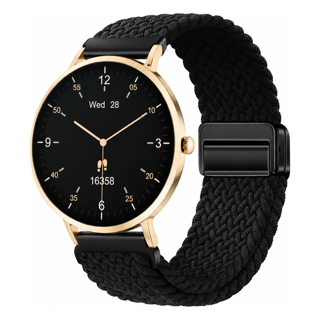LunaPro Armband geflochten Schwarz an LunaPro Gold