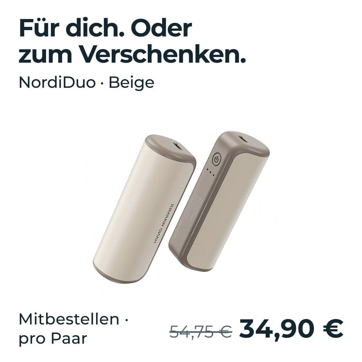 Für dich. Oder zum Verschenken. NordiDuo · Beige