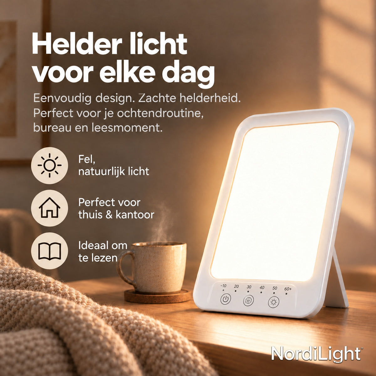 NordiLight daglichtlamp – Helder licht voor elke dag