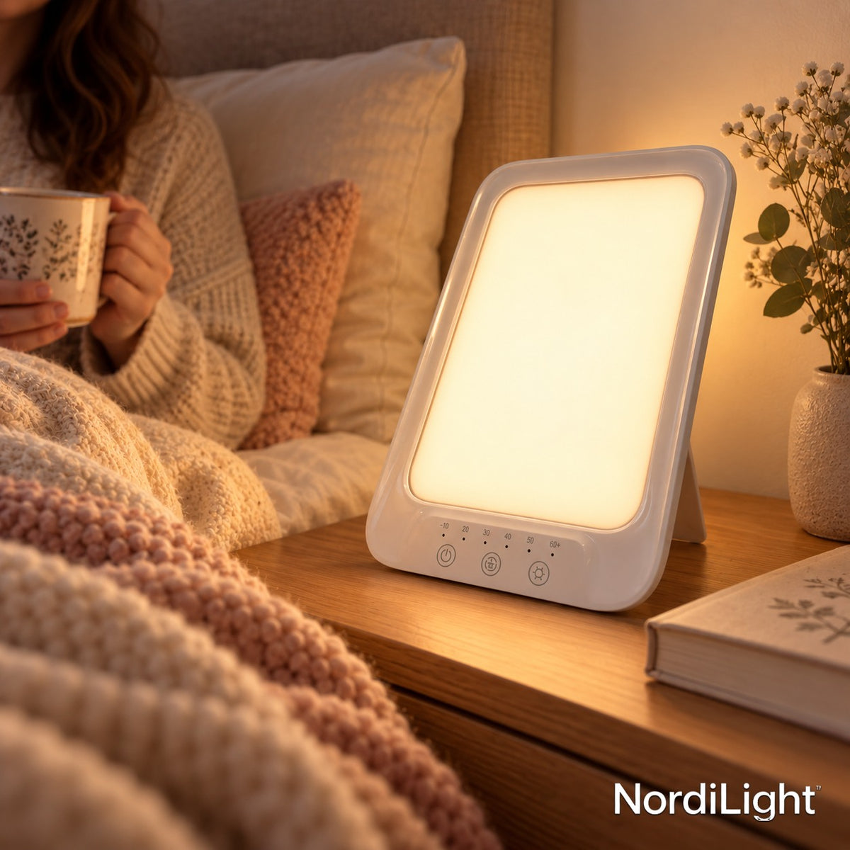 NordiLight daglichtlamp – NordiLight op het nachtkastje