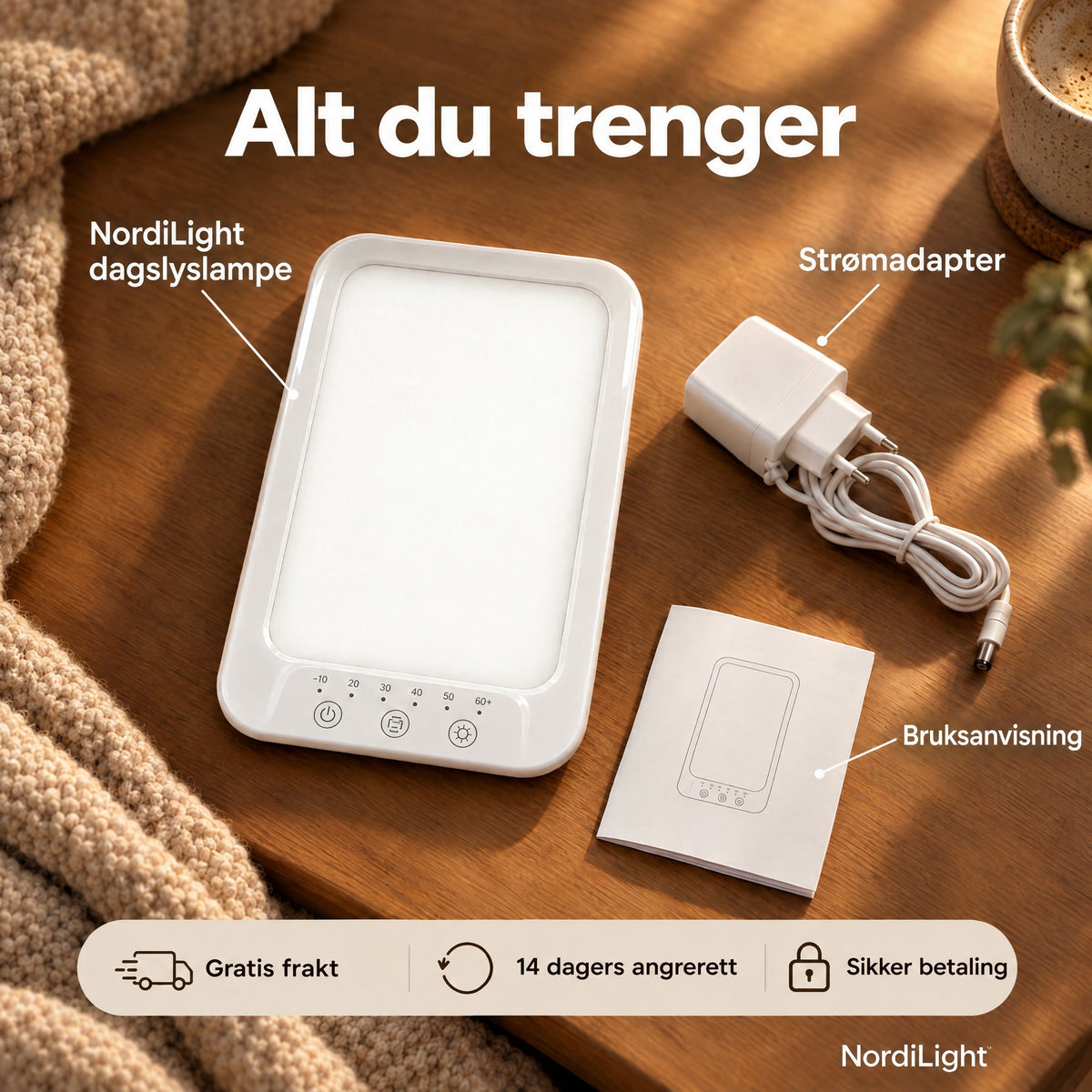 NordiLight dagslyslampe
