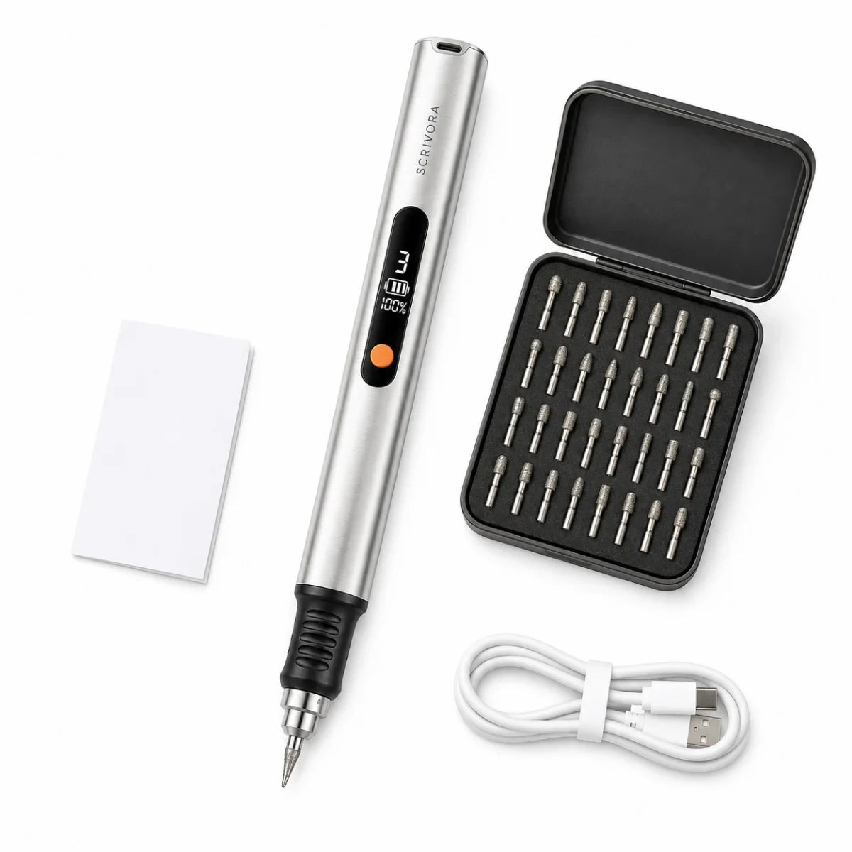 Scrivora Starter-Set mit Stift, 30 Bits und USB-C-Kabel