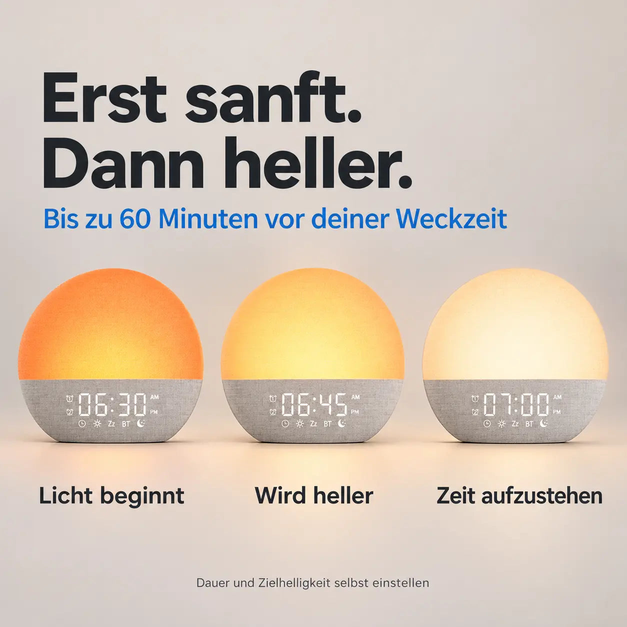 So funktioniert das Wecklicht